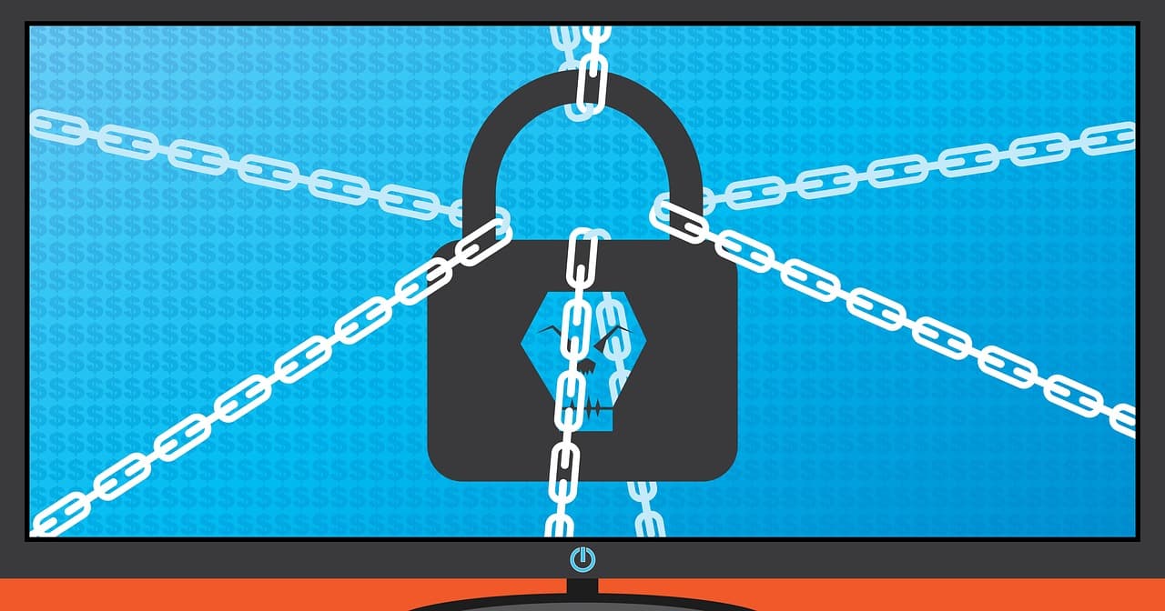 Ransomware warning screen illustrating the real-world stakes when an AI containment boundary fails