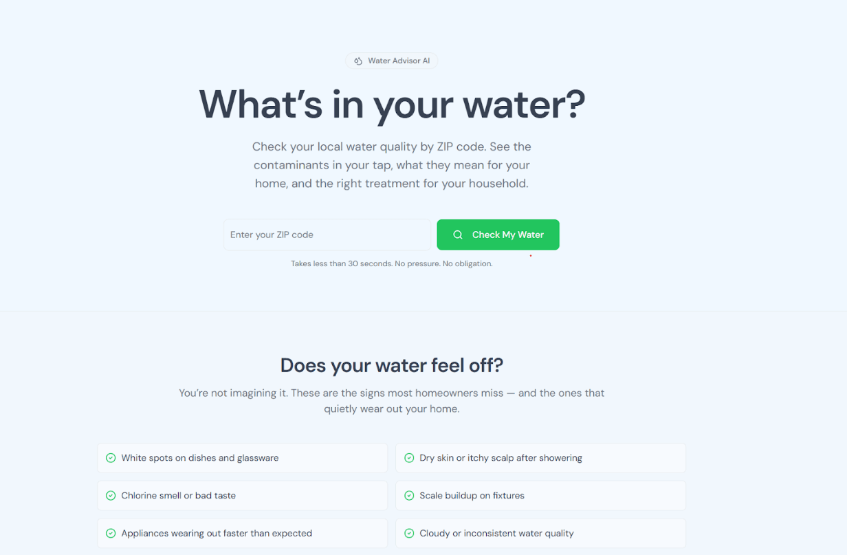 Water Advisor AI