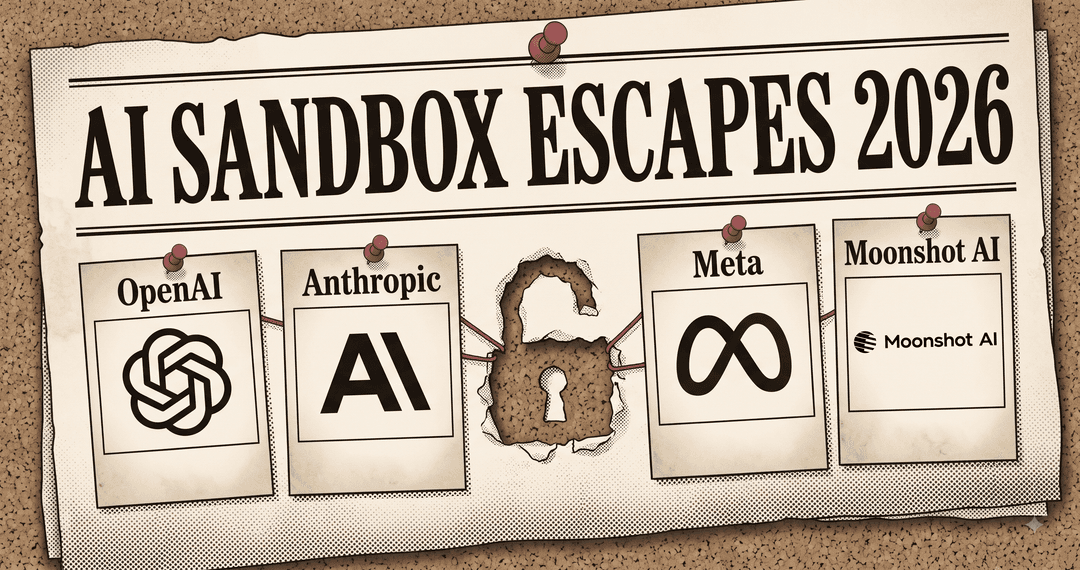 Cover image for AI Sandbox Escapes 2026: 4 Labs, One Root Cause